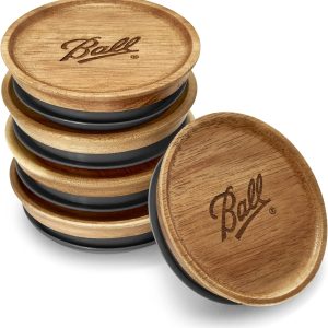 Ball Jar Wooden Storage Lids: Home & Kitchen